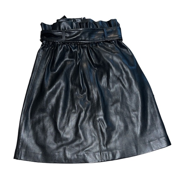 MANGO NWT Faux Leather Tie Waist Skirt - Picture 5 of 7
